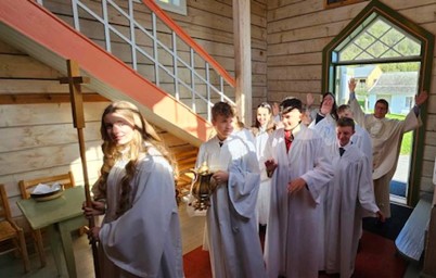 Konfirmasjon i Ølmheim kyrkje