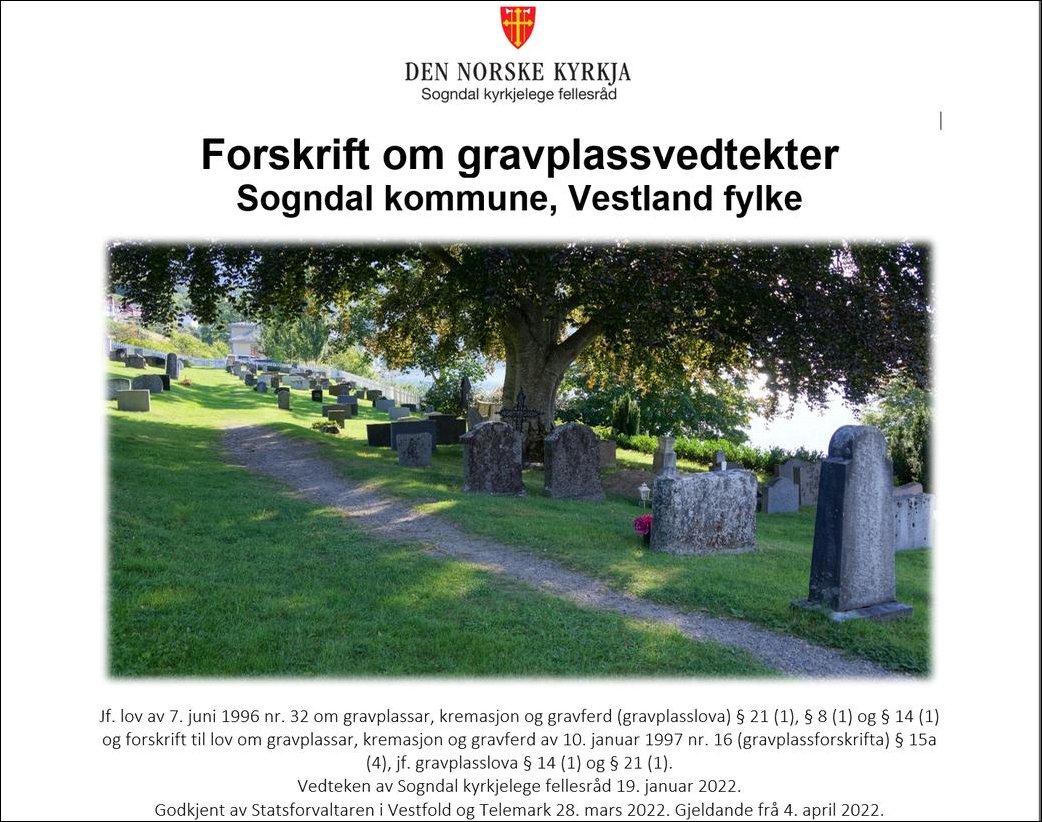 Foto av gravsteinar på gravplass med teksten 